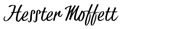 Hesster Moffett font preview